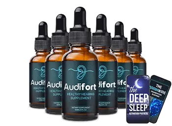 Audifort 6-bottle supply with Deep Sleep and Brainwire bonus eBooks